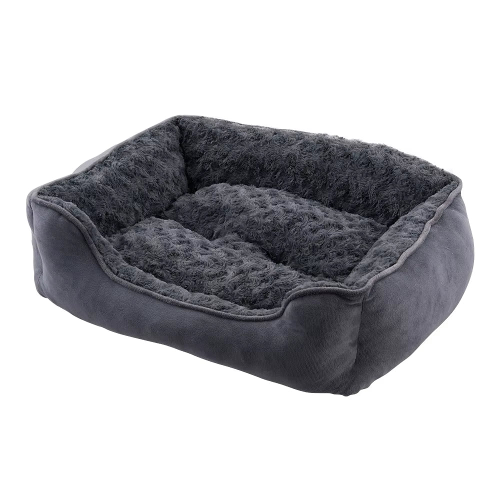 Soft Grey Pet Sleeping Bed