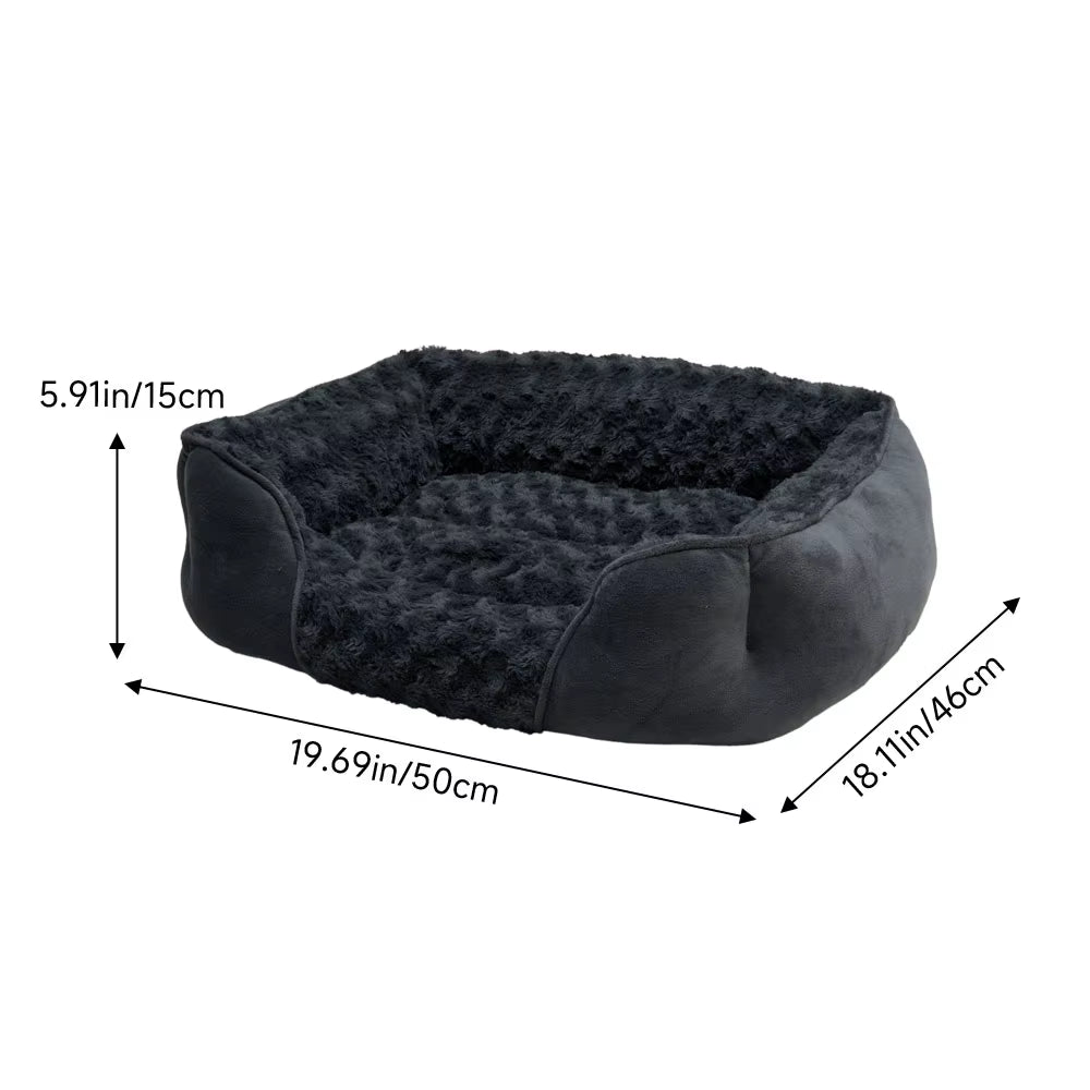 Soft Grey Pet Sleeping Bed