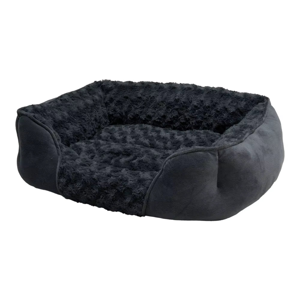 Soft Grey Pet Sleeping Bed