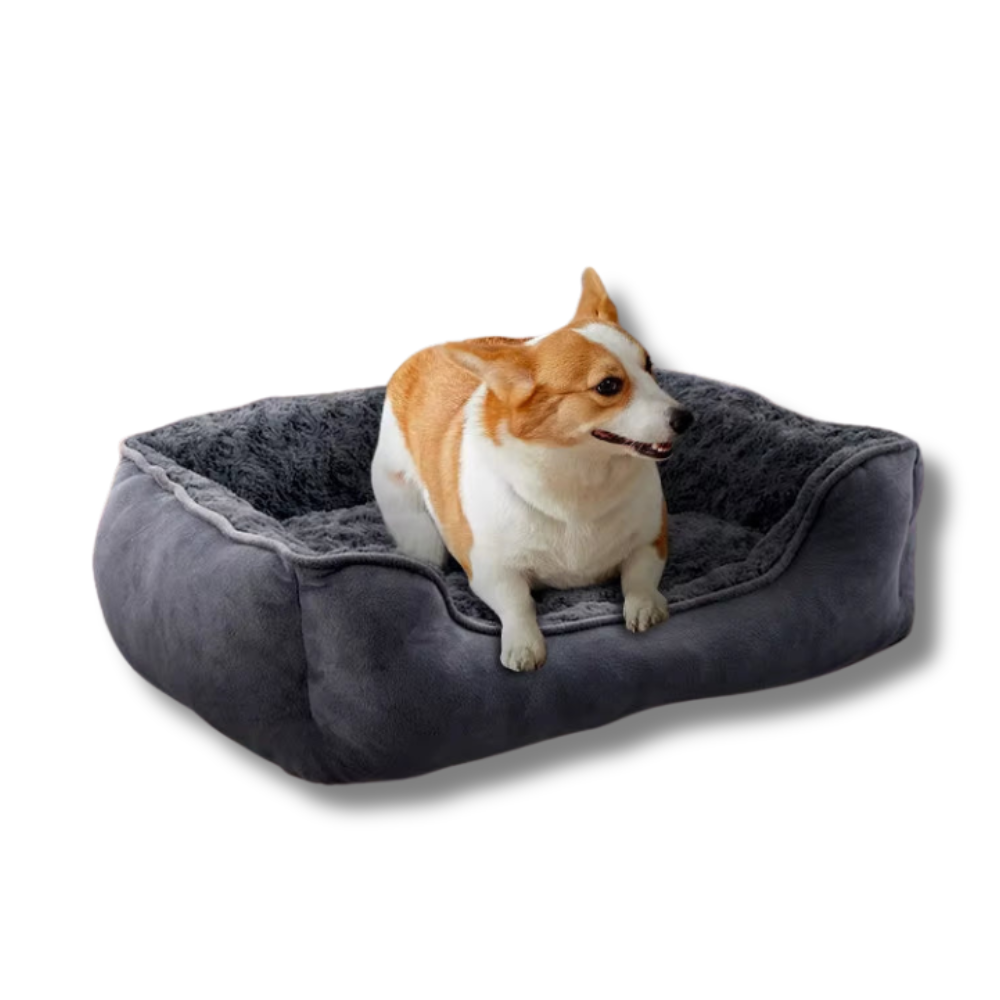 Soft Grey Pet Sleeping Bed