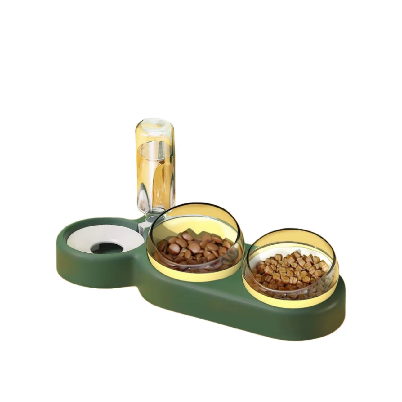3-in-1 Cat Feeder with Water Dispenser